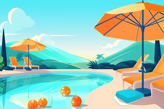 Pool Time Background