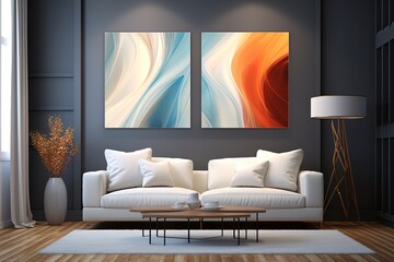 Artistic Blurred Lines Canvases: Abstract Gallery Collection in Modern Styles