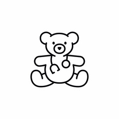 Baby kids doctor pediatrist bear icon