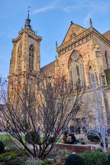 Fototapeta premium Alsace, December: Beautiful view of colorful romantic city Colmar, France, Alsace