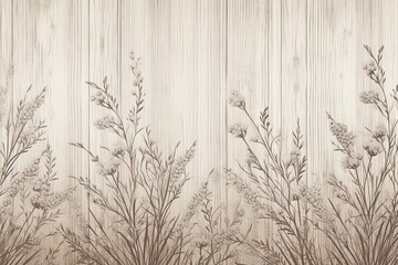 Rustic Wedding Invitation Background: Decorative Grain Pattern Prints