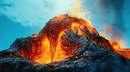 Lava suspended in the air - obrazy, fototapety, plakaty