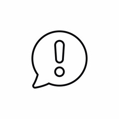 Speech Bubble Exclamation Mark Attention Warning icon