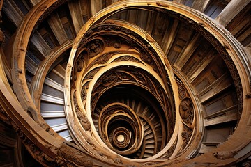 Obraz premium Spiraled Architectural Wonders: The Hypnotic Swirl Advertisements Guide to Twist of Design