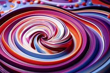 Hypnotic Spiral Swirls: Artful Pastry Designs in a Flavorsome Whirl