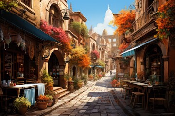 Fototapeta premium street in the town
