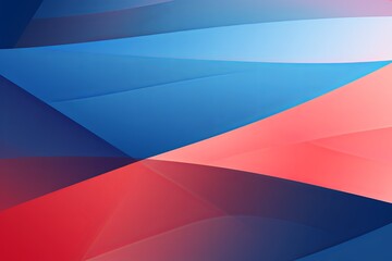 Fototapeta premium Red Blue Gradient Abstracts: Geometric Stationery Design Collection