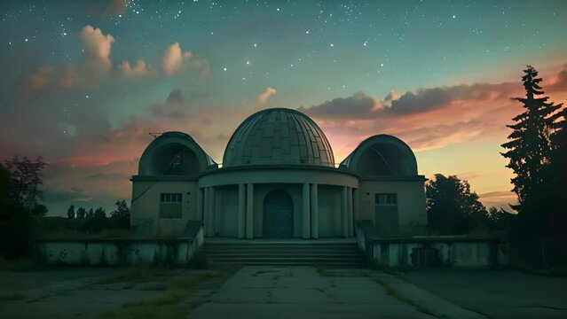 Starry Night Over the Astronomical Observatory