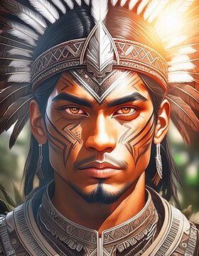 Retrato de ind&iacute;genas prehisp&aacute;nicos 7