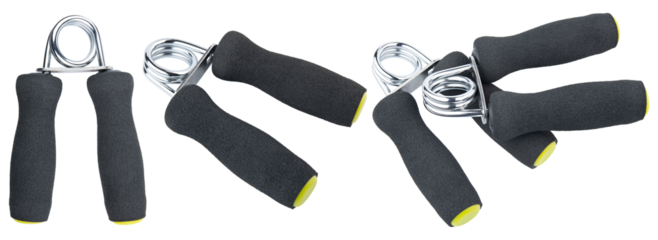 Hand grip strengthener. Fitness gym training equipment. Foam hand grip gripper strengthener exerciser trainer forearm. Hand muscle expander. Heavy strength grips arm exercise wrist. Professional sport