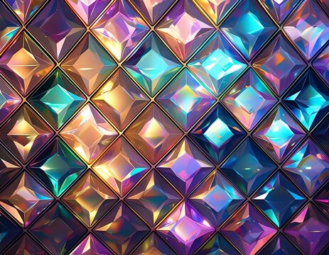 fondo con textura de diamantes tornasol.