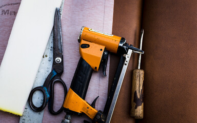 upholsterer's trade, high angle tools
