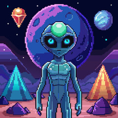 Aliens Pixel Arts