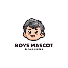 Cool Boys Logo Design Vector