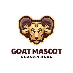 Goat Mascot Logo Design Template