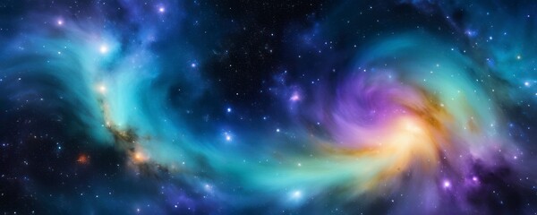 Abstract background with vibrant purple and blue hues, resembling a dynamic and energetic light show or digital art display.