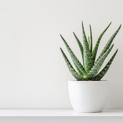 plant in vase in room
