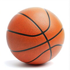 basketball on the white background