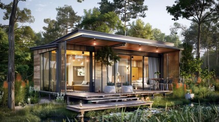 Small House Surrounded by Trees