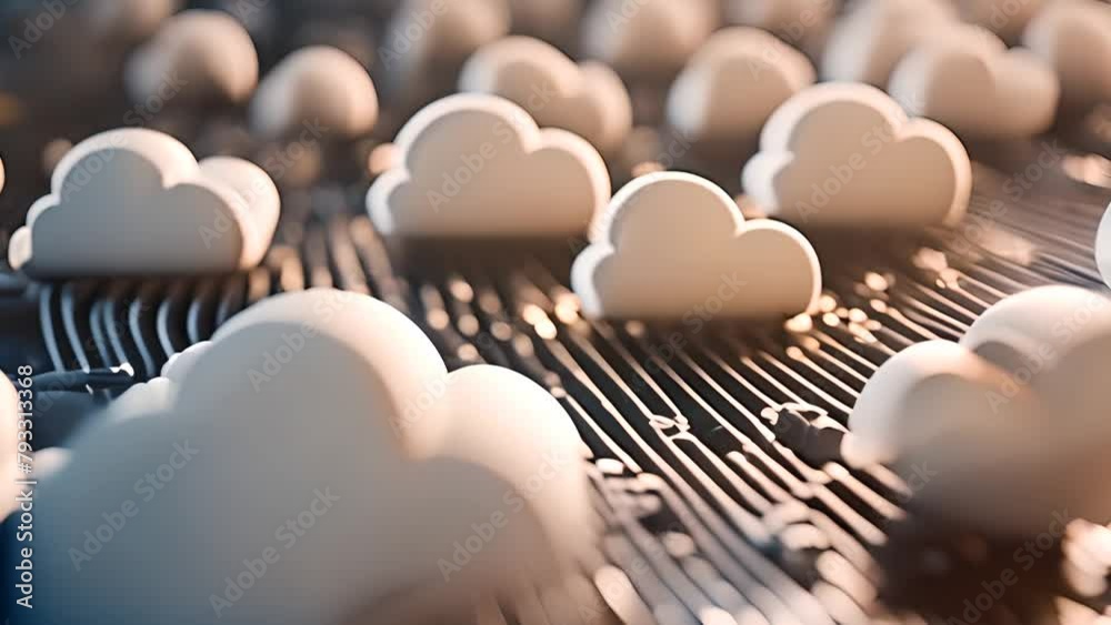 Poster cloud computing ai concept generative ai