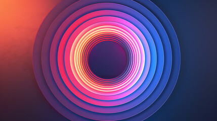 a captivating circular object with colorful horizontal lines, creating an intriguing optical illusion.