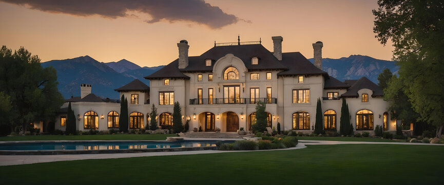 Luxury Mansion in Montana. Visualized through real sources