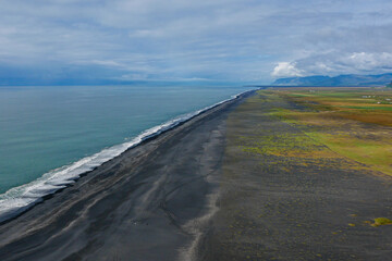 Icelandic view of the black Sand