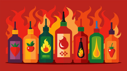 A unique collection of international hot sauces featuring a wide range of heat levels and flavors..