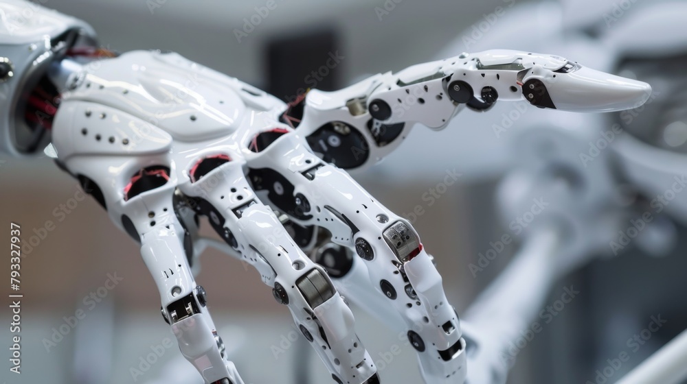 Poster robotic hand the holding object