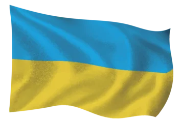 Deurstickers ウクライナ　国　旗　世界　アイコン © J BOY