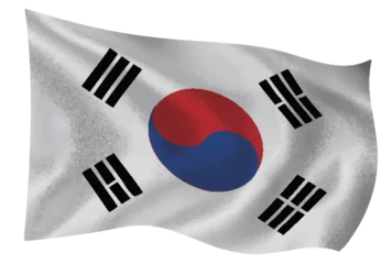 Deurstickers 韓国　国　旗　世界　アイコン © J BOY