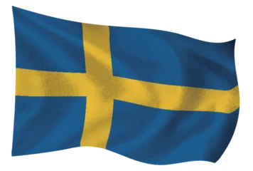 Deurstickers スウェーデン　国　旗　世界　アイコン © J BOY