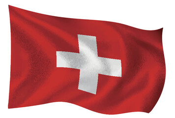 スイス　国　旗　世界　アイコン - obrazy, fototapety, plakaty