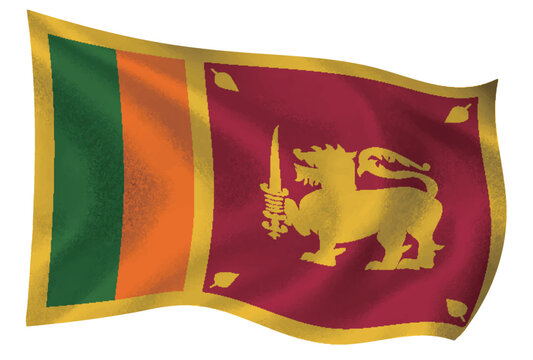 スリランカ　国　旗　世界　アイコン