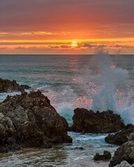 Atardecer al norte de España  