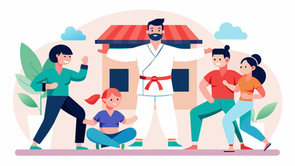 A martial arts studio partners with a local drug rehabilitation center to offer free classes for recovering addicts promoting physical and
