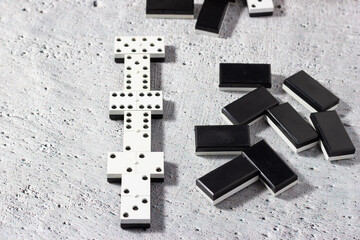 Playing with the pieces: Dominoes in close-up