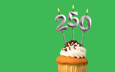 Candle number 250 - Number of followers or likes