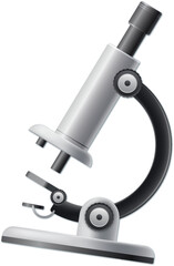 microscope isolated on white background