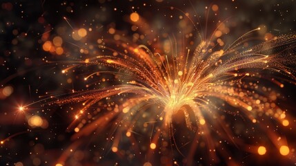 Obraz premium Fireworks. generative ai