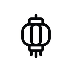 Simple Chinese Lantern icon. The icon can be used for websites, print templates, presentation templates, illustrations, etc