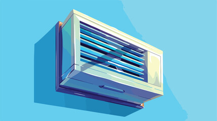 Wall ventilation icon. Simple illustration of Wall