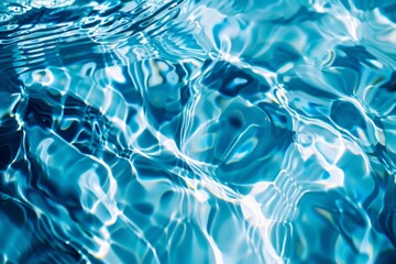 The image is of a body of water with blue waves