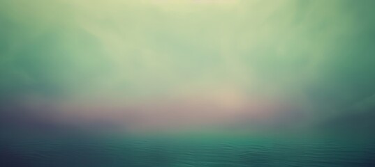 Obraz premium Soft Gradient: Subtle Blend of Green and Purple Hues Creates Tranquil Harmony in Ethereal Imagery, Inviting Serene Contemplation