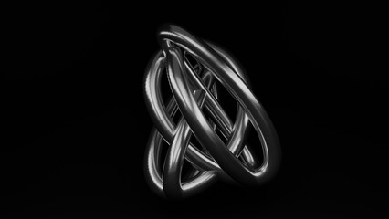 a black and white photo of a ring