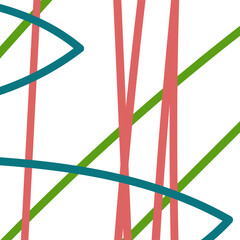 Green orange lines grid backdrop 