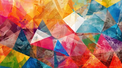 colorful abstract geometric pattern background