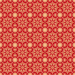 Seamless vector lace pattern decorative print for wallpaper, textile, paper, gifts beautiful background 