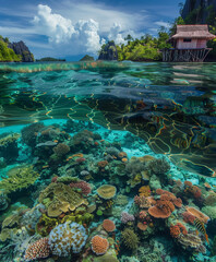 raja ampat tropical coral reef