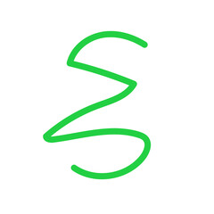 Squiggly lines abstract decor 